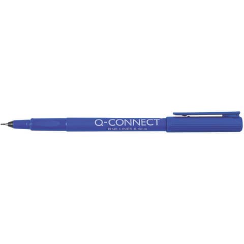 Fineliner Q-Connect 0.4 mm blu  Conf. 10 pezzi - KF25008